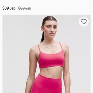 lululemon wundertrain strappy racerback bra